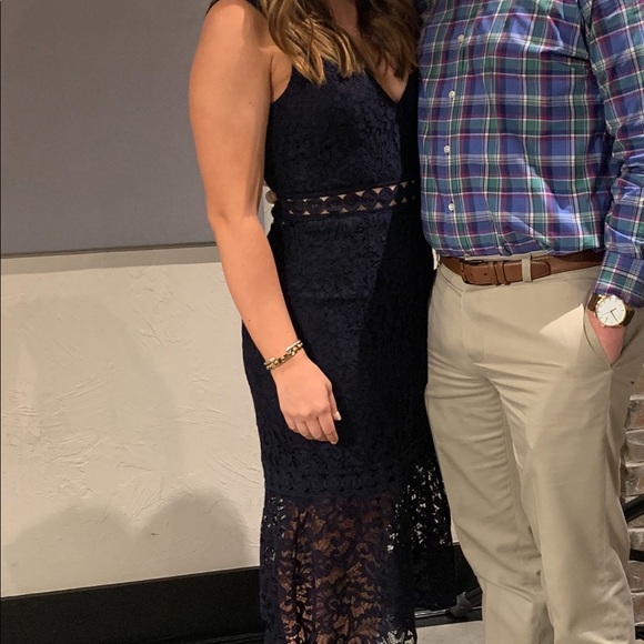 Bardot midi Lace Dress - NORDSTROM - Picture 2 of 3